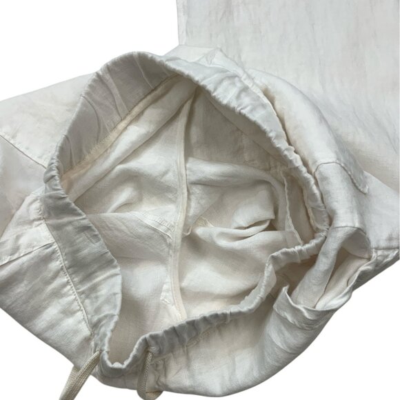 James Perse Standard Linen Pants 1 S Small White - Picture 6 of 12